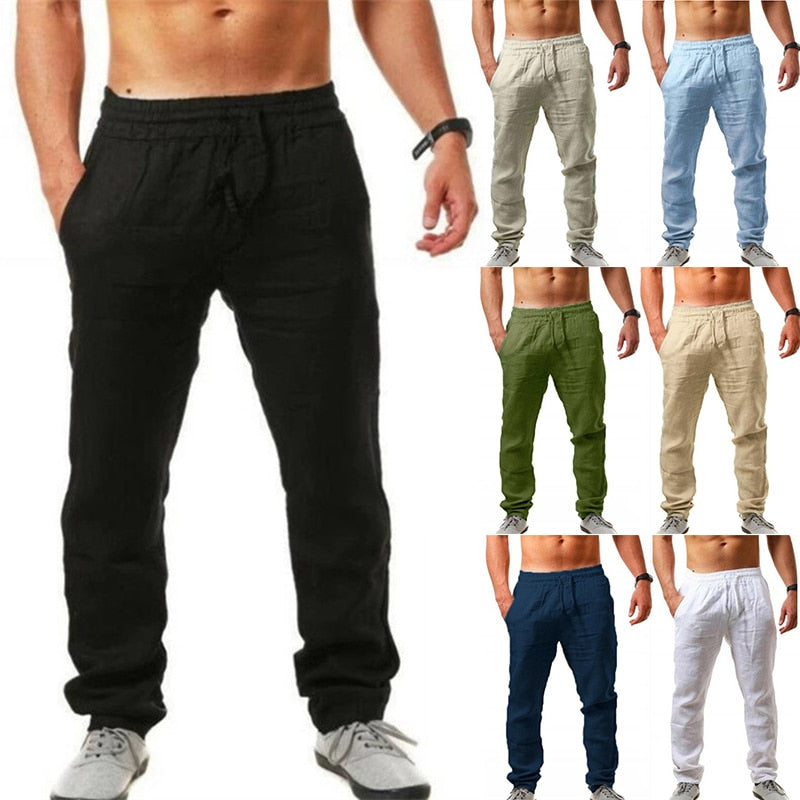 Breathable Cotton Linen Trousers